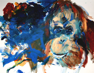 Illustration for article titled Orangutans and Bonobos Make Art for Charity